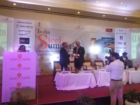 India Steel Summit Organized by ASSOCHAM on October 25, 2019